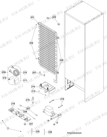 Взрыв-схема холодильника Aeg Electrolux S54800DNW0 - Схема узла Section 4